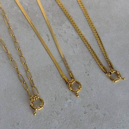 Sun Melt Chain Necklace
