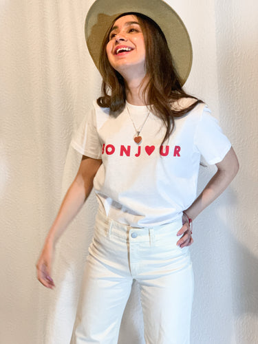 French Connection T-Shirt Bonjour