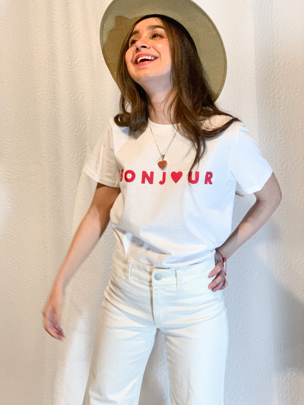 French Connection T-Shirt Bonjour