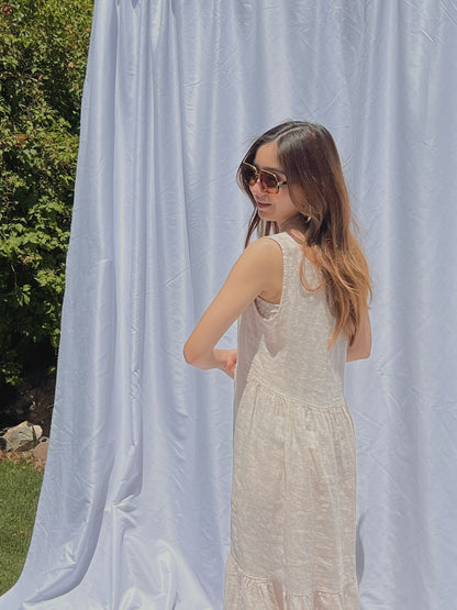 VENICE LINEN MIDI DRESS