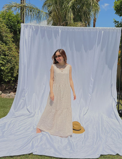 VENICE LINEN MIDI DRESS