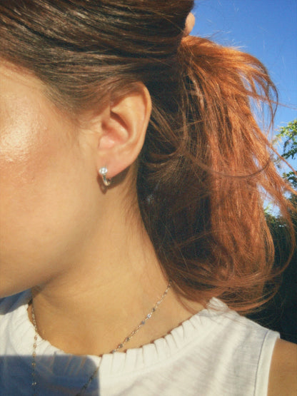 sterling silver 925 made in Mexico huggies