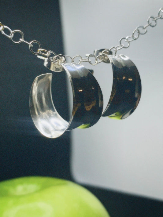sterling silver hoops 925 made in Mexico las bam 