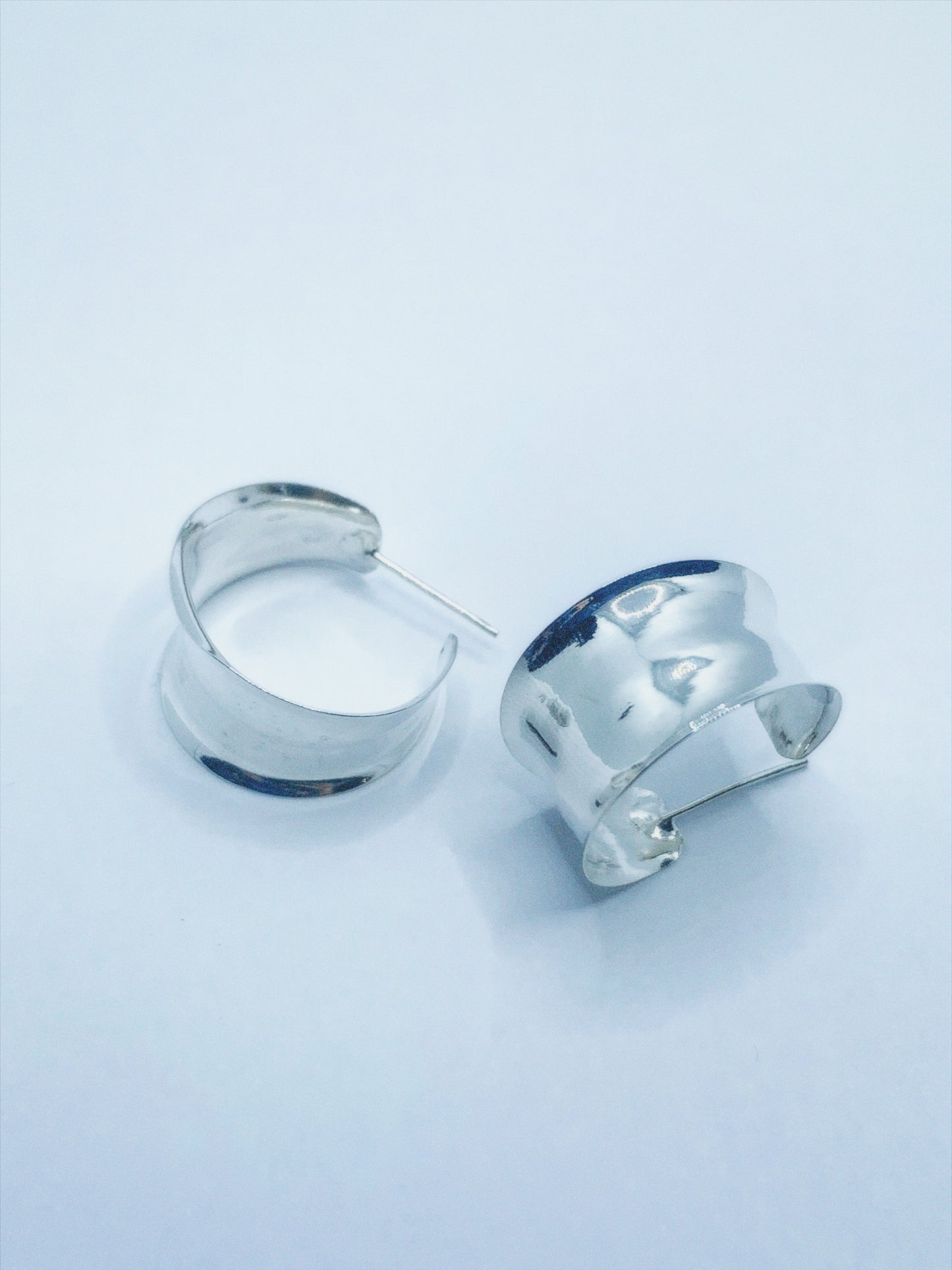 sterling silver hoops 925 made in Mexico las bam