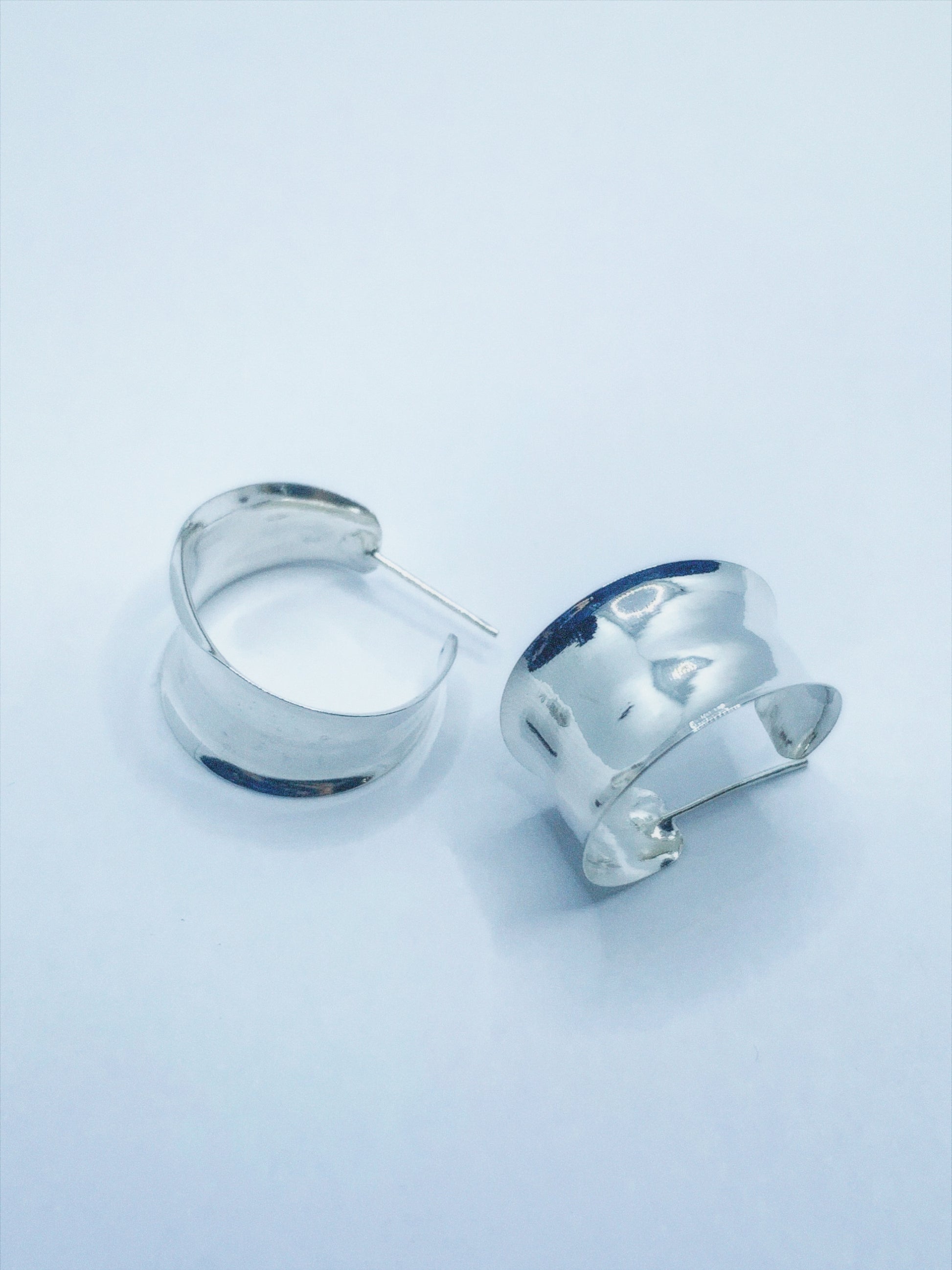 sterling silver hoops 925 made in Mexico las bam