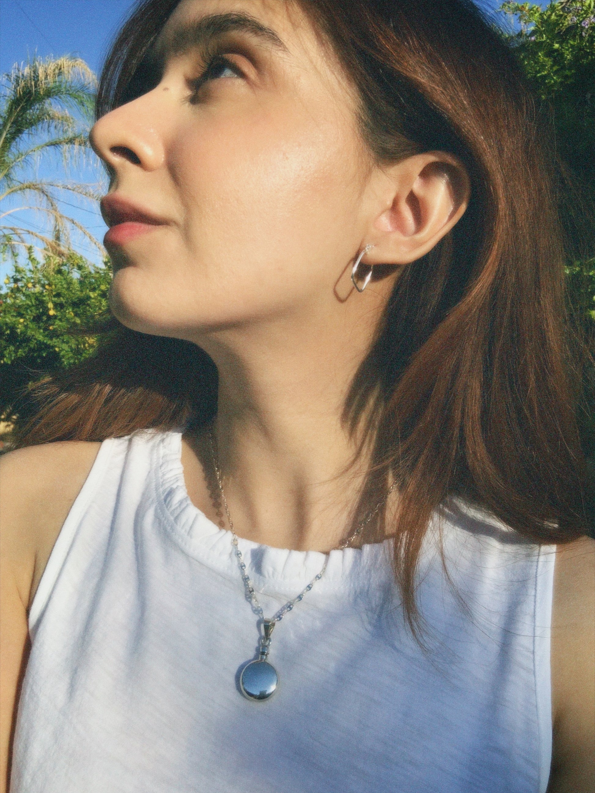 sterling silver 925 square hoops las bam 
